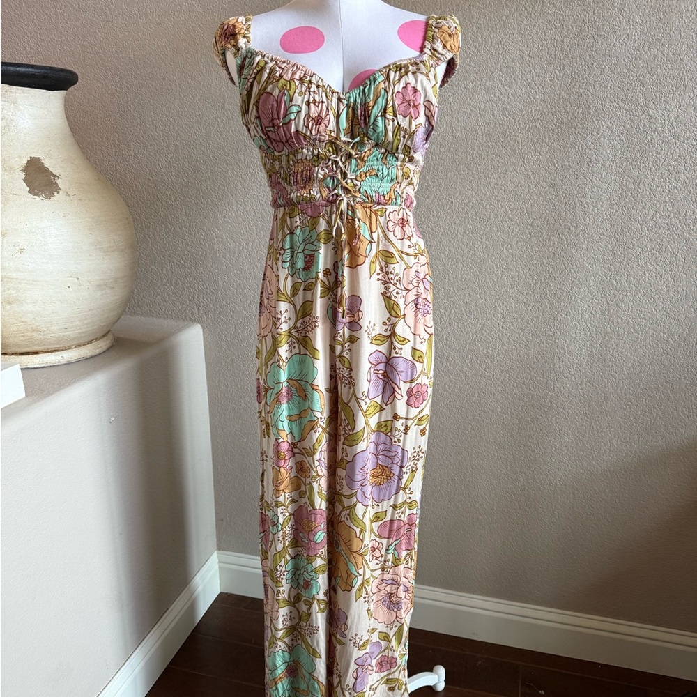 NWOT Free People Rolling Hills Jumpsuit, Ivory, Size XS Never worn